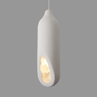 Moderne japonais maison lampara cuisine luxe nouveau design nordique pendentif lustre suspendu lampe de table à manger wabi sabi éclairage