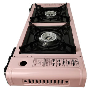 Estufa de gas portátil de dos quemadores de aluminio, para viajes al aire libre, camping, a prueba de viento, con estuche de transporte, China, gran oferta - Product Image 2