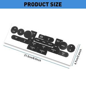 Kit de réparation des boutons de commande de l'autoradio, décalcomanies autocollantes pour Ford <span class=keywords><strong>Mustang</strong></span> <span class=keywords><strong>2005</strong></span> 2006 2007 2008 2009, accessoires de voiture - Product Image 6