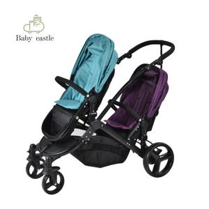 Cochecito de bebé gemelo cómodo de alta calidad, carrito de bebé con asiento doble, remolque, con 2 Mar, precio barato - Product Image 4