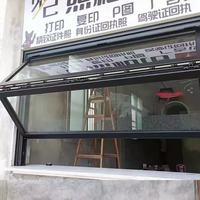 Fenêtre pliante haut et bas en aluminium et verre de haute qualité
