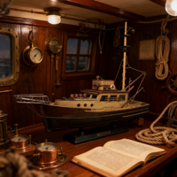 Bateau de pêche en bois modèle Orca 37 cm - Le film 'Jaws' - Bateaux célèbres personnalisés - Décoration antique pour la maison et le bord de mer