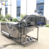 Stoomverwarmingsmachine voor het voorverkoken van groenten en fruit, geschikt voor de verwerking van aardappel, wortel en lotuswortel.