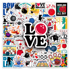 50 Uds. Paquetes de pegatinas de bolos de grafiti impermeables de vinilo deportivo de alta calidad para niños, portátil, monopatín, equipaje - Product Image 1