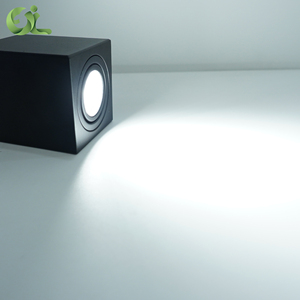 Plafonnier carré moderne GU10/5.3 LED monté en surface Design industriel Style <span class=keywords><strong>Spot</strong></span> carré Downlight lampe corps en fer - Product Image 1