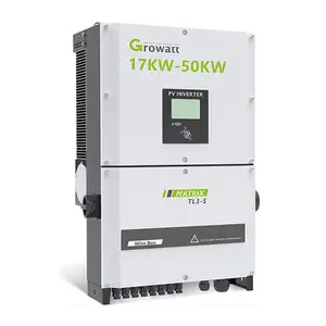 GROWATT GTG-129 50kw Commercial Rooftop Inverter 30kw 40kw Three Phase On-grid 400VDC 480V Inverter 33kw Europe Version