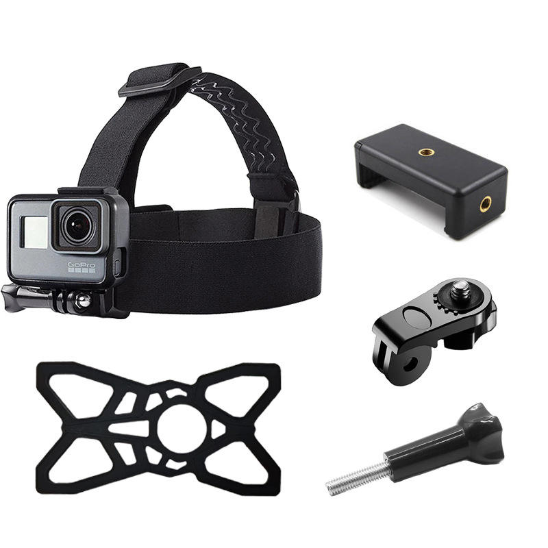 HONGDAK Adjustable Head Strap Mount with Screw Holder Accessories for gopro DJ Insta360 Ulanzi