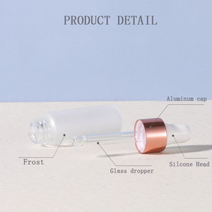 Venta al por mayor 1mL 2ml 3ml 5ml Frasco cuentagotas esmerilado <span class=keywords><strong>Mini</strong></span> botella de aceite esencial de vidrio para suero con cuentagotas de oro rosa - Product Image 4