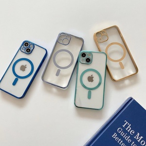 Accesorios para Teléfono Móvil, Funda con Carga Inalámbrica Magnética para iPhone 12 13 Pro Max, Funda Magnética de Lujo con Recubrimiento - Product Image 3