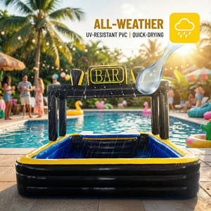 Bar Flotante Inflable <span class=keywords><strong>de</strong></span> PVC Personalizable y Resistente <span class=keywords><strong>para</strong></span> Piscina, Fiesta Familiar, Patio Trasero, Balsa Flotante <span class=keywords><strong>para</strong></span> Celebraciones Acuáticas, Grado Comercial <span class=keywords><strong>para</strong></span> Alquiler - Product Image 6