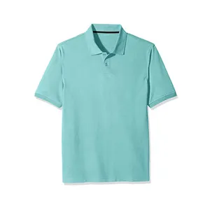 Dijual Kaus Polo Buatan Pakistan Kaus Polo Polos Warna Biru untuk Latihan Golf Klasik Pria