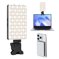MAMEN CL-V22A - Luz LED Magnética Recargable para Selfies, Portátil, para Vlogs, Maquillaje, Transmisiones en Vivo y Grabación de Video