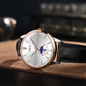 1Customized Luxury Stainless Steel Miyota <b>Automatic</b> Mechanical Water Resistant <b>Chronograph</b> Men's Watch Pointer Dial 20mm Band - Product Image 3