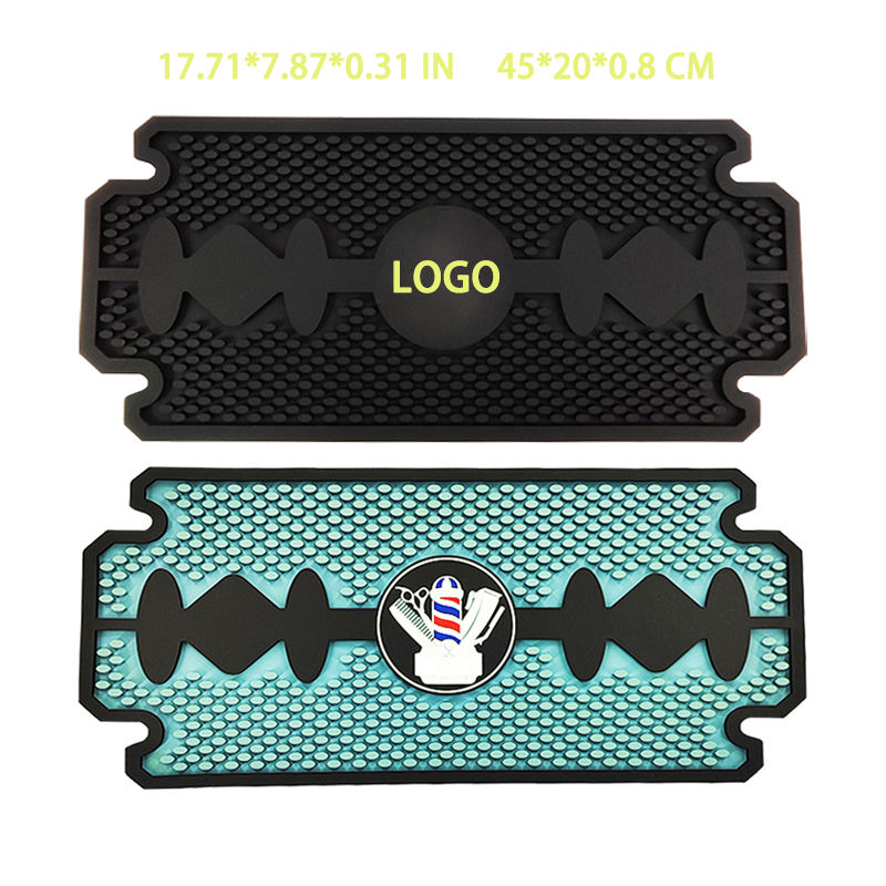 Black Blue - Blade Style Barber Mat