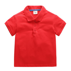 All'ingrosso abbigliamento estivo per bambini tinta unita per bambini t-shirt manica corta stampa personalizzata 100% <span class=keywords><strong>Polo</strong></span> da ragazzi in cotone - Product Image 3