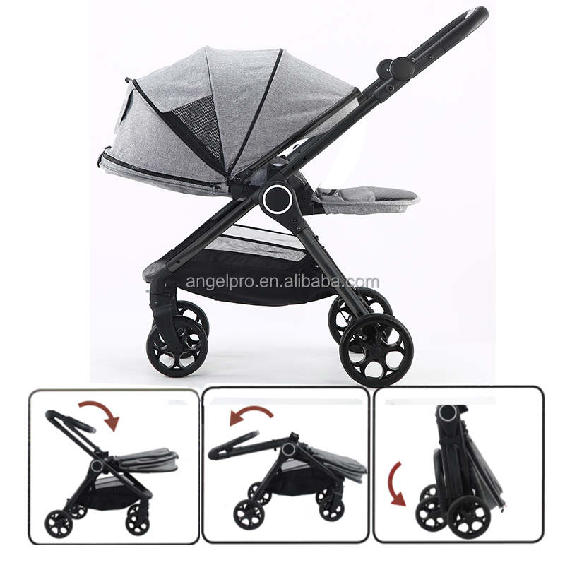 Производство из Китай, E1888 большими колесами 10 дюймов детская коляска складной роскошный купить детскую коляску с полным навес