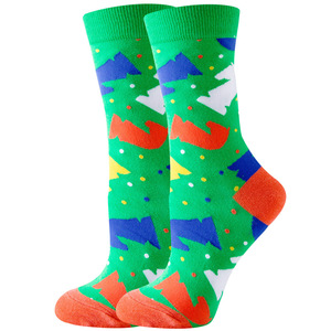 Chaussettes éclectiques en gros-Notes de <span class=keywords><strong>musique</strong></span>, Toadstools et motifs de blocs de couleurs | Chaussettes Crew fantaisie | Coffret cadeau artistique doux - Product Image 4