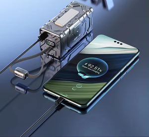 Batterie externe portable de style armure mécanique, 20000 mAh, charge ultra-rapide PD22.5W, prise CA, haute capacité, vente <span class=keywords><strong>en</strong></span> gros usine - Product Image 3