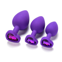 Offre Spéciale – Plug Anal en Silicone Multicolore avec Bijou – Jouet Sexuel Anal Pas Cher – Dilatateur – Petit Plug Anal en Cristal