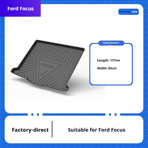 MRBULLS Juego Completo de Tapetes para Auto para <span class=keywords><strong>Focus</strong></span> Sedán, Hatchback y Active (Clásico), Antideslizantes, Impermeables, de TPE, para <span class=keywords><strong>Maletero</strong></span> - Product Image 4