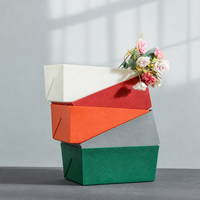 Cestino portaoggetti piccolo in similpelle PE, organizer per cassetti 21,4x12,4 cm, vassoio piatto per armadio e toeletta, OEM ODM