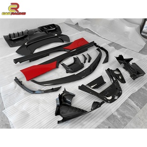 ชุดแต่งคาร์บอนไฟเบอร์แห้ง สำหรับ Ferrari SF90 ประกอบด้วยลิ้นหน้า สปอยเลอร์หลัง ดิฟฟิวเซอร์หลัง สเกิร์ตข้าง สไตล์ OEM อะไหล่รถยนต์ - Product Image 2