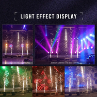 Machine à Effets de Feux Froids Électronique Inversée DJS pour Scène, Mariages, Effet de Feu d'Artifice Froid, Noire, Capacité 5-10kg, Légère