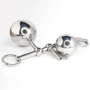 Weibliche <span class=keywords><strong>Vaginal</strong></span> Doppel kugel stecker Stahl gürtel Seil Haken Sexspielzeug für Frauen Verriegelung Keuschheit gürtel Anal Haken, Asslock - Product Image 4
