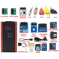 Programmateur de clés ECU complet IPROG Plus V87 avec réinitialisation du tableau de bord, du kilométrage, des airbags et de l'IMMO, compatible Carprog Digiprog 3, lecteur de codes de bonne qualité