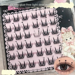 Colección <span class=keywords><strong>de</strong></span> Pestañas Postizas <span class=keywords><strong>de</strong></span> Pelo Sintético Transfronterizas, Estilo Preguiçoso, Autoadhesivas, Sin Pegamento, Naturales, Animadas, Estilo Segmentado - Product Image 4