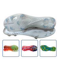 Semelle extérieure en TPU + fibre de carbone pour chaussures de football d'élite, super légère, anti-torsion, semelle de football OEM ODM