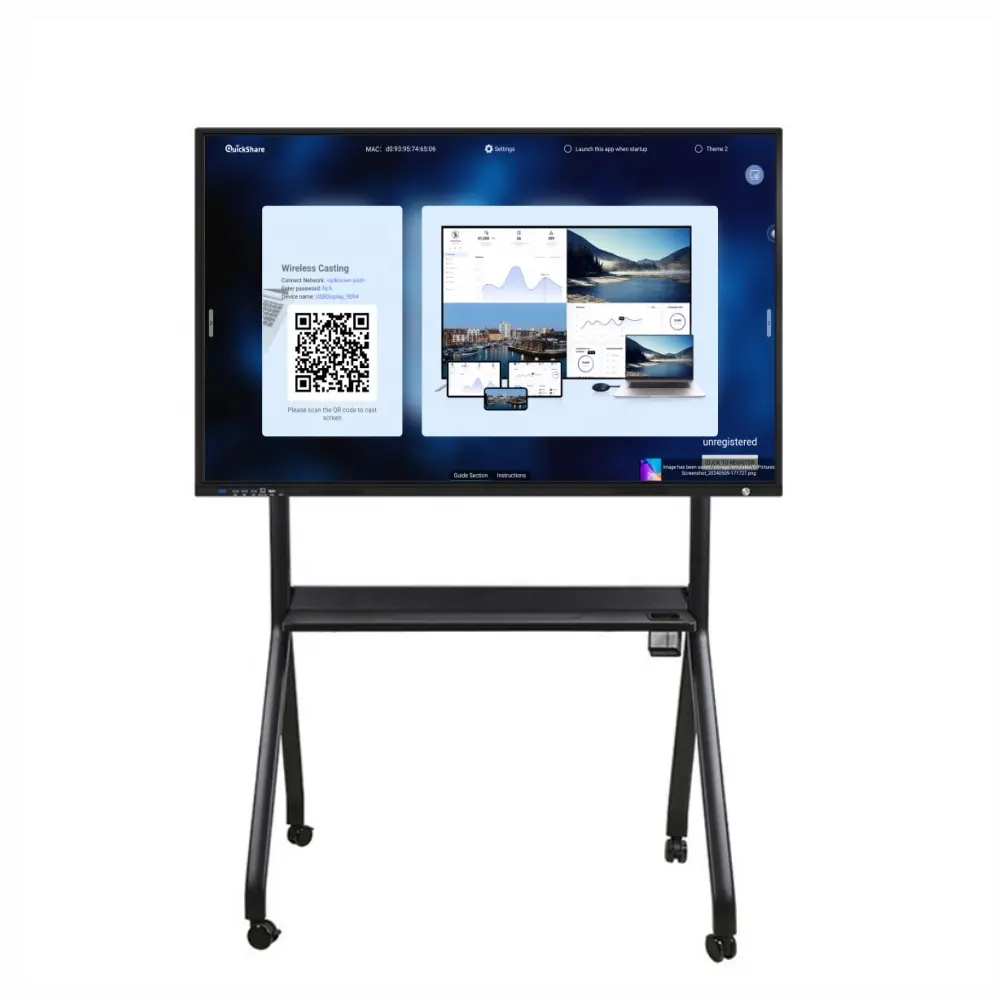 OEM 65 75 85 inç 4K LCD dokunmatik ekran TV hepsi bir interaktif tahta akıllı dijital beyaz tahta eğitim panoları.