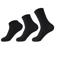 Chaussettes de sport noires pour hommes, anti-odeur, en coton écologique, jetables, couleur unie, décontractées, printemps, logo personnalisé