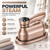 Défroisseur Vapeur Portable 1200W pour Vêtements, Idéal Maison et Voyage, Fer à Vapeur à Main avec Réservoir 190ml, 4 Niveaux de Vapeur, 180° °   Fer à repasser rotatif à sec
