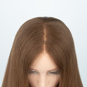 Extensiones de Cabello Personalizadas al por Mayor, Base de Seda, Peluca Judía, Cabello Humano Ruso Virgen, Postizo para Mujer - Product Image 5