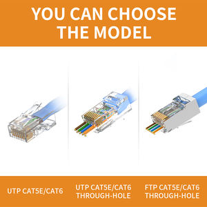 浙凡8p8c Rj45连接器<span class=keywords><strong>3</strong></span>叉网络以太网Utp非屏蔽Rj45插头连接器Cat6 Cat5e通过Rj45连接器 - Product Image 4
