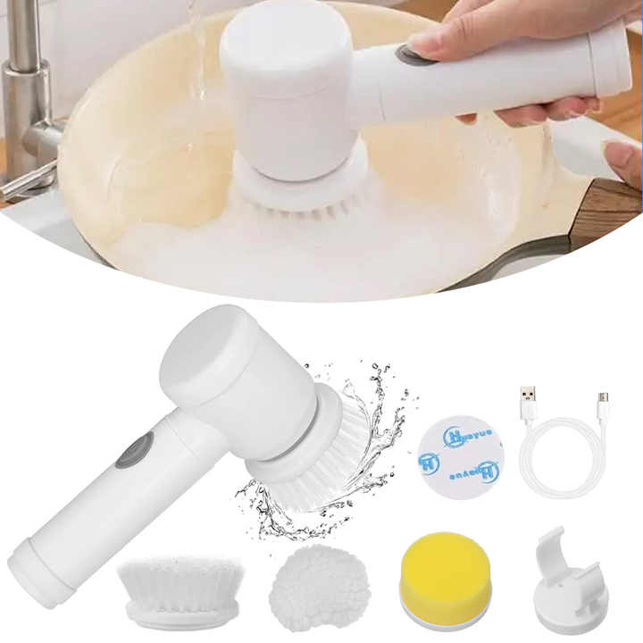 Brosse à vaisselle électrique rechargeable sans fil pour nettoyeur d'évier de cuisine