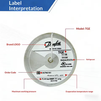 Válvula de Expansión Termostática TGE 067N6167 6TR 21kW para Sistema de Refrigeración R404A/R507A, Conexión ODF, Evaporación Metálica