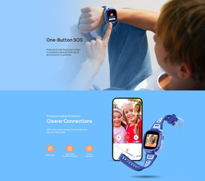 Mibro P6 Kids Watch Telefoon Android Square Tft Display Ai Voice Assistent Sos Knop Video <span class=keywords><strong>Call</strong></span> Positionering Wekker Siliconen - Product Image 5