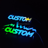Logo de voiture LED lumineux pour calandre avant, emblème personnalisé, badge LED luminescent, logo LED pour voiture