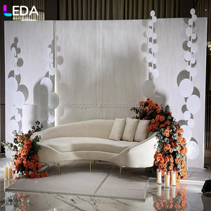 LEDA Modern Custom Custom Acrylic Backdrop for Wedding Background Decoration Event Party Stage Decoration - Product Image 4