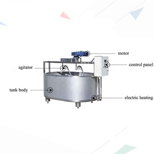 ถังโจสตันสำหรับทำอาหารผสมนมเชดดาร์แห้งถังชีสในโรงงานแปรรูปนม - Product Image 3