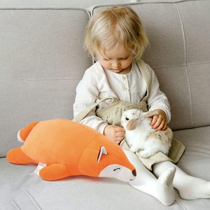 Greenmart, almohada suave para dormir de gran tamaño, juguete creativo de peluche de zorro de fiesta, muñeca de diseño personalizado, regalo para niñas, juguetes de animales de peluche bajos - Product Image 3
