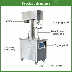 Fermeture en plastique <span class=keywords><strong>poisson</strong></span> Pet tomate Soda manuel Jar Seamer alimentaire conserve boîte de conserve scellant Machine à vendre - Product Image 3