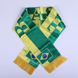 Écharpe de supporter de football avec logo personnalisé, impression numérique, polyester, écharpe à franges pour les fans de l'équipe nationale - Product Image 2