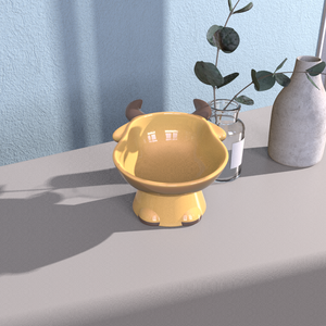 ชามเซรามิกยกสูงสำหรับสัตว์เลี้ยง คุณภาพสูง ชามน้ำและอาหารสำหรับสุนัขและแมว ชามยกสูงสำหรับแมวและสุนัขในบ้าน - Product Image 5