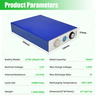 XIHO Produk Terbaru EV 3.2V 105ah Sel Baterai Lifepo4 Prismatik untuk Perahu Listrik & Kendaraan Air Laut