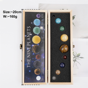 กล่องลูกบอลคริสตัลพลอยรักษาธรรมชาติเก้าดวงสำหรับทำสมาธิ - Product Image 4