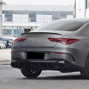 Mercedes-Benz CLA-Class Rear Spoiler Piano <b>Black</b> ABS Ducktail <b>Trunk</b> Lip 2020+ - Product Image 4