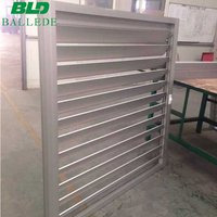 Système d'ombrage solaire aérodynamique Façade extérieure Panneau de persiennes en aluminium Porte